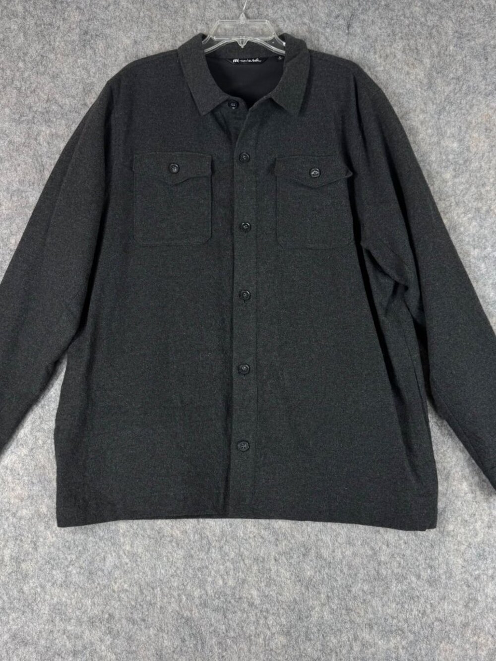 Travis Matthew Shirt Jacket Sz XL Charcoal Gray Cotton Lined